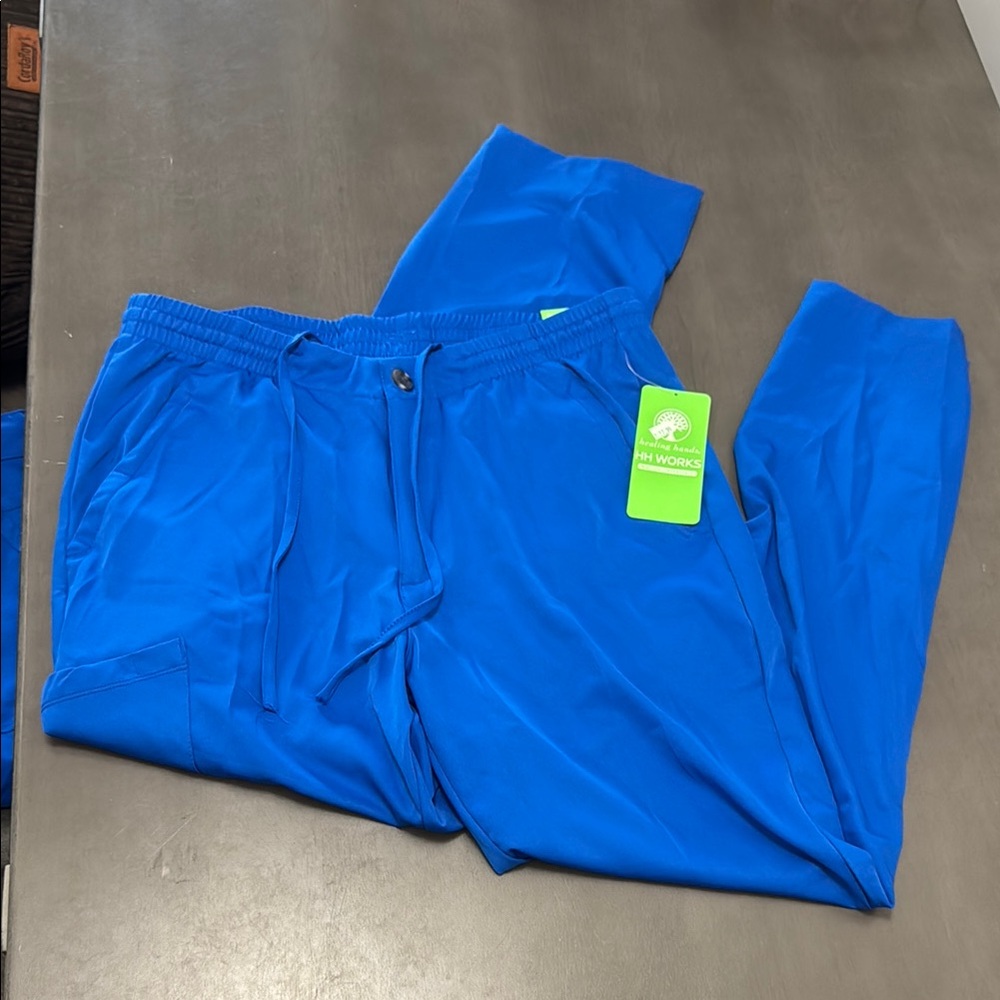 Men's Blue Scrub Pants
